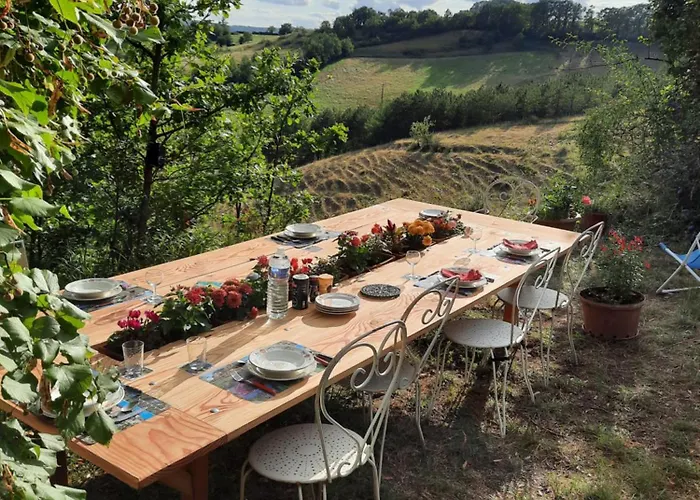 Les Coteaux De Planeze, Maison Et Jardin Dans Le Lot! Chez L'habitant! ホームステイ Belmont-Bretenoux